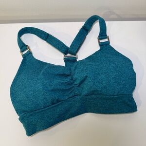 Bombshell Teal Sports Bra